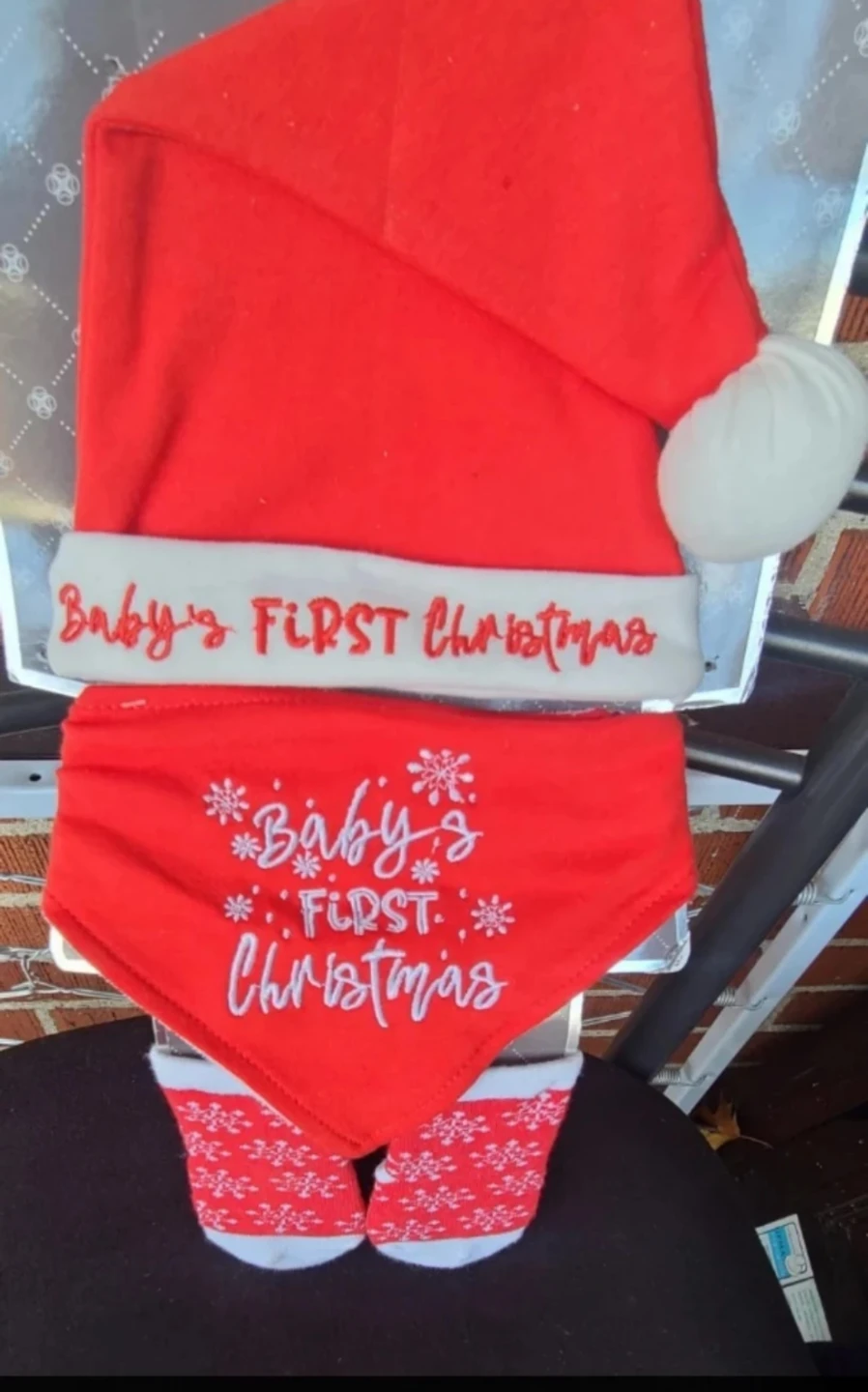 Baby's First Christmas Set - 0-6M New #Cleanout