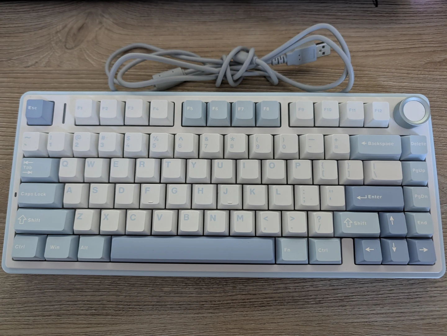 Aula F75 Blue & White Keyboard