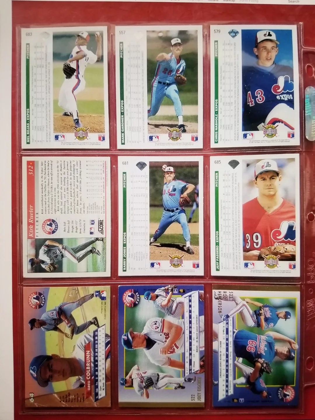Montreal Expos Baseball Cards image indicator(2)