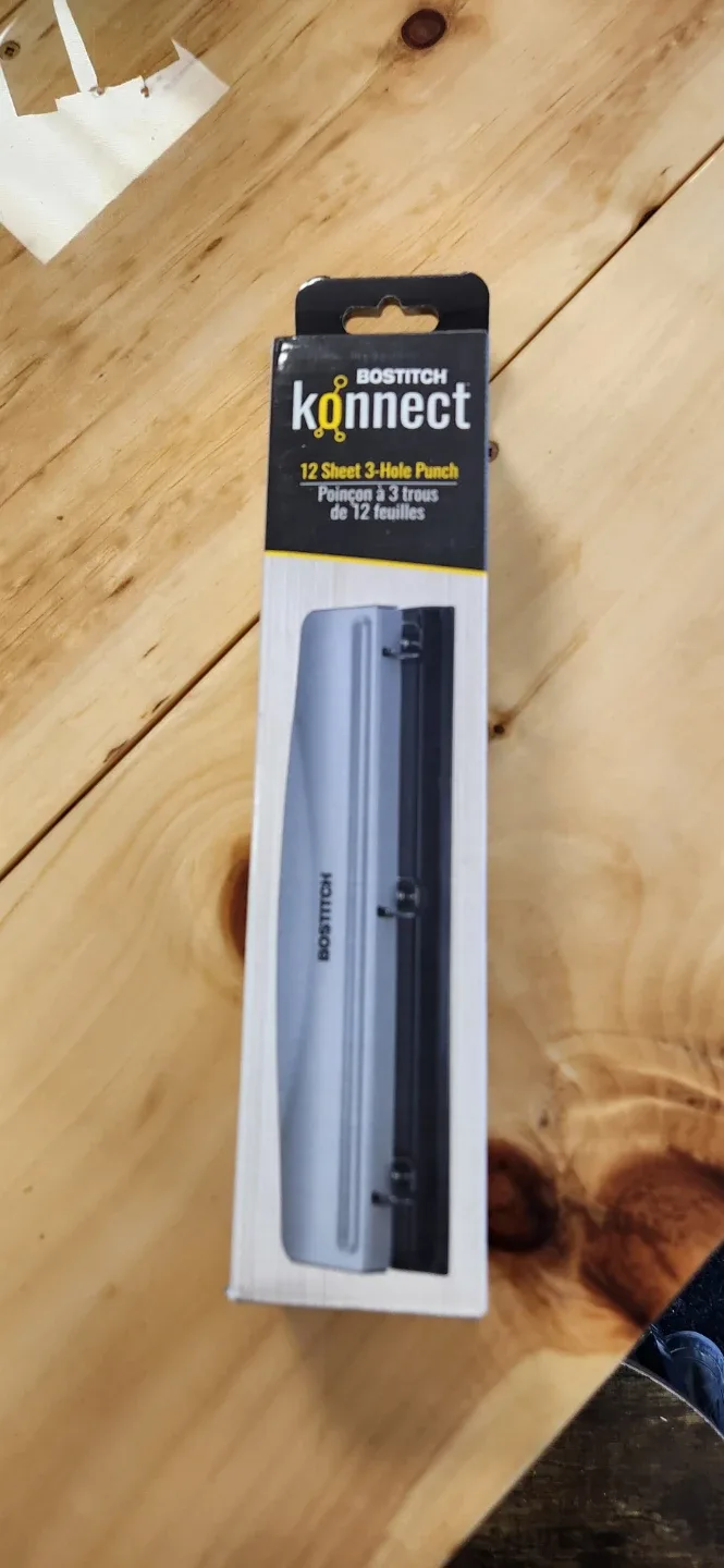 Bostitch Konnect 12-Sheet 3-Hole Punch