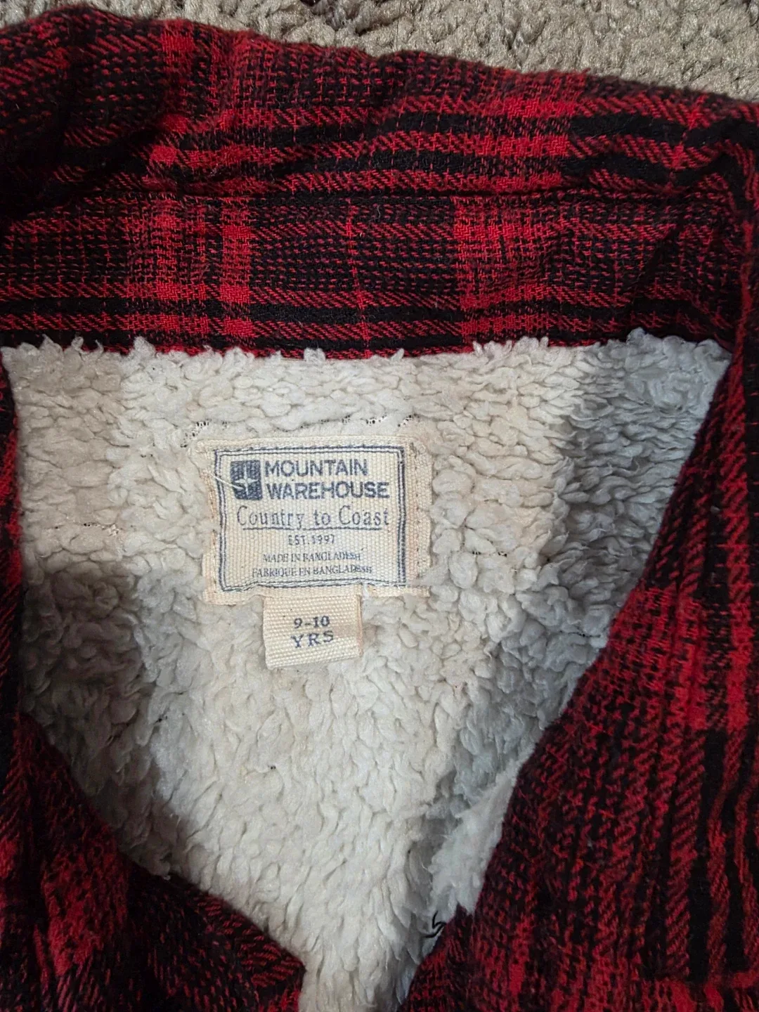 Mountain Warehouse Kids' Flannel Shirt (9-10 YRS) image indicator(2)