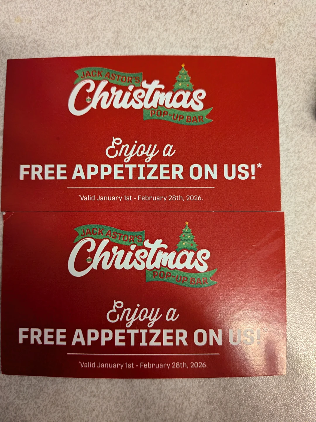 Jack Astor's Free Appetizer Coupon #gifting