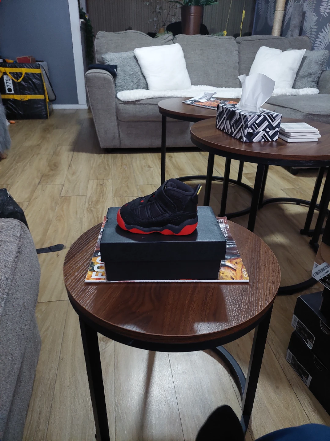 Jordan 11 Retro Little Flex TD - Black/Red
