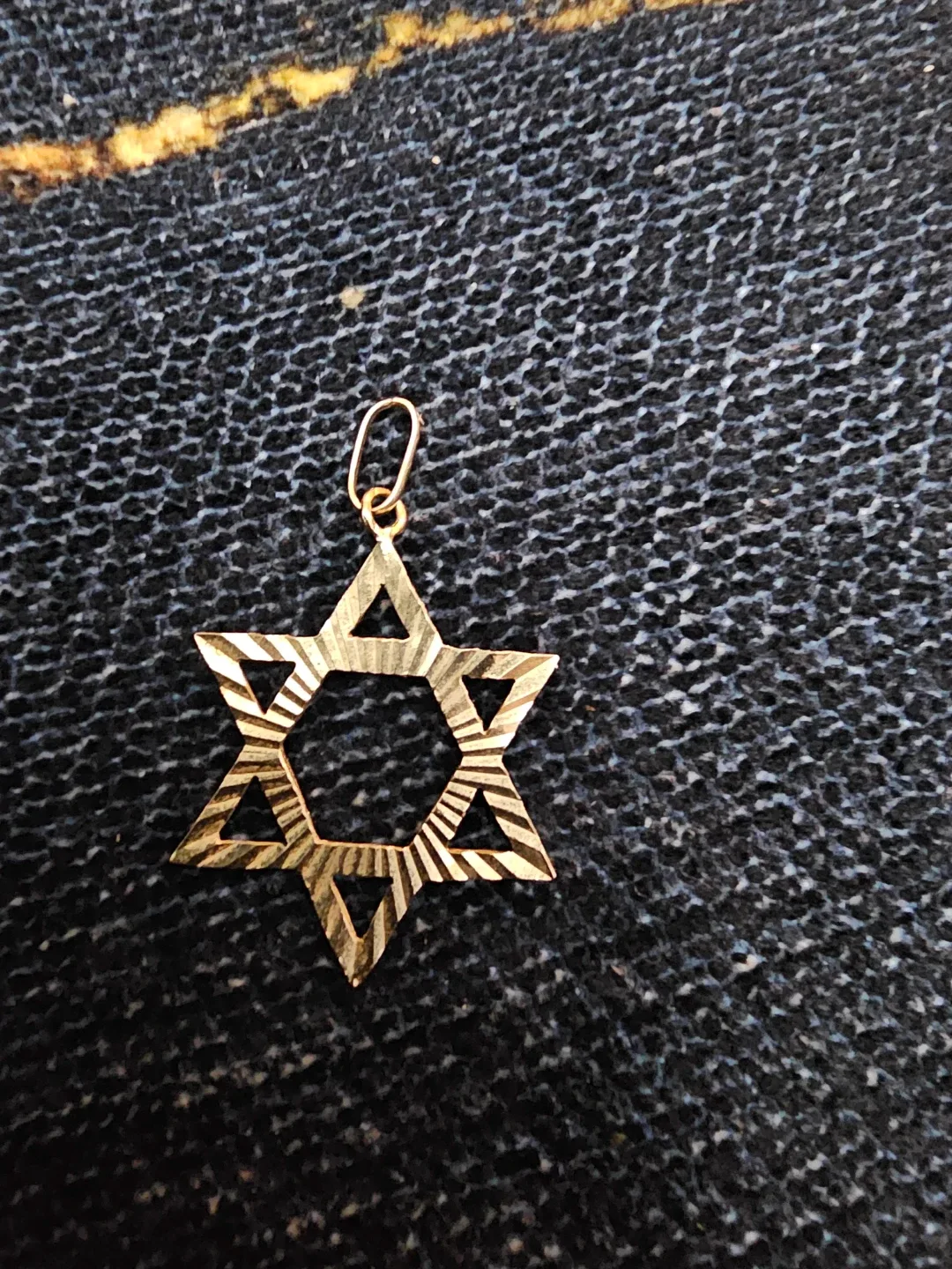 Gold Star of David Pendant