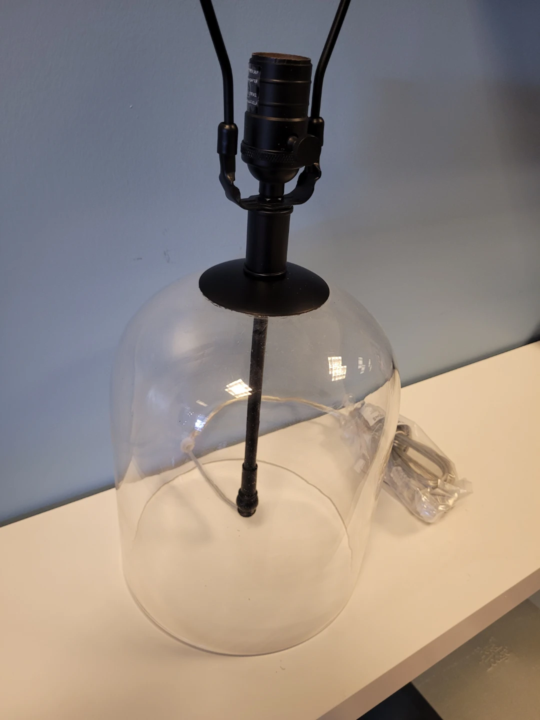 Pottery Barn Aria Glass Dome Table Lamp - NEW!!! - photo 2