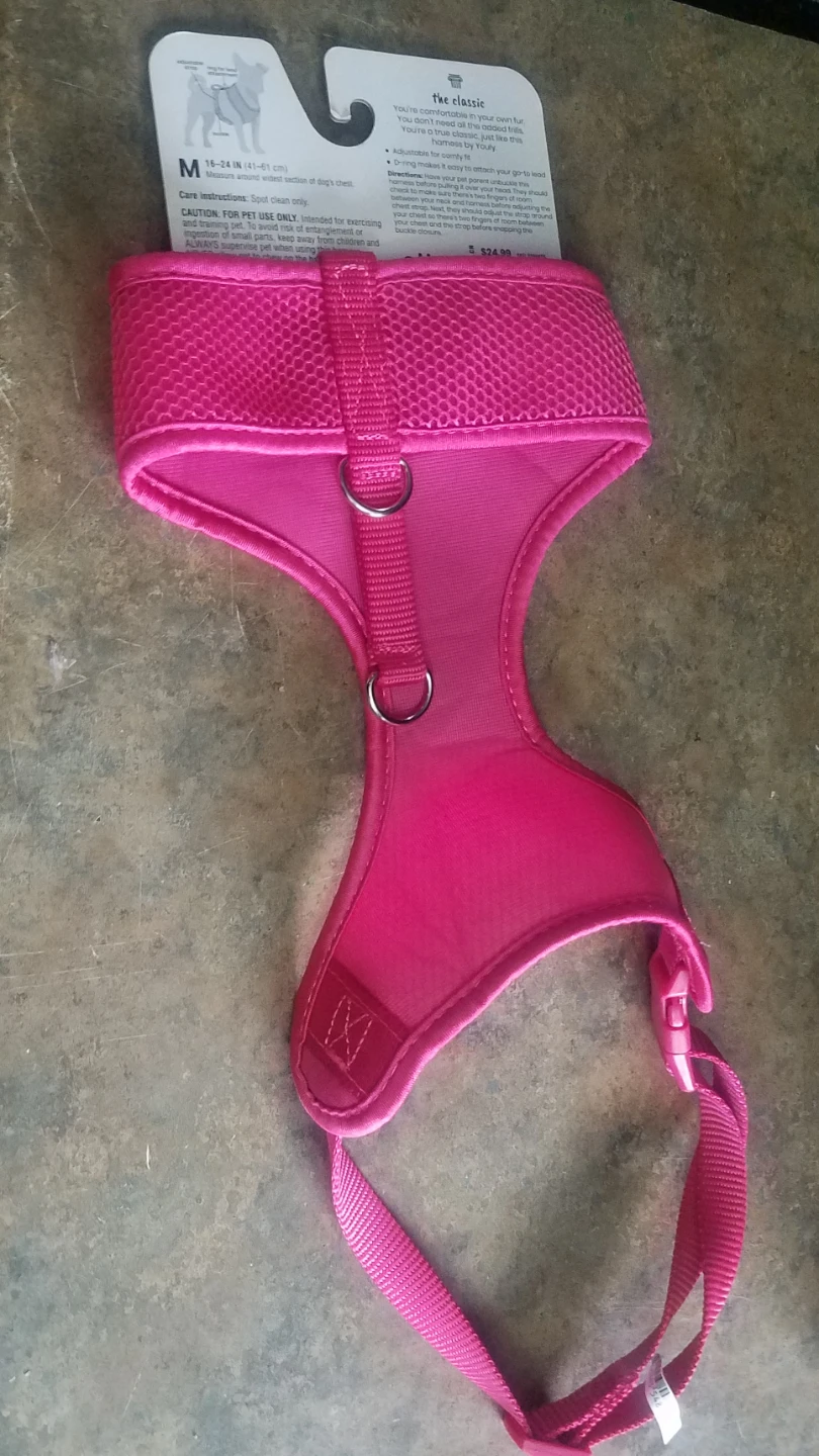 Pink YOULY The Classic Adjustable Dog Harness  Medium - photo 3