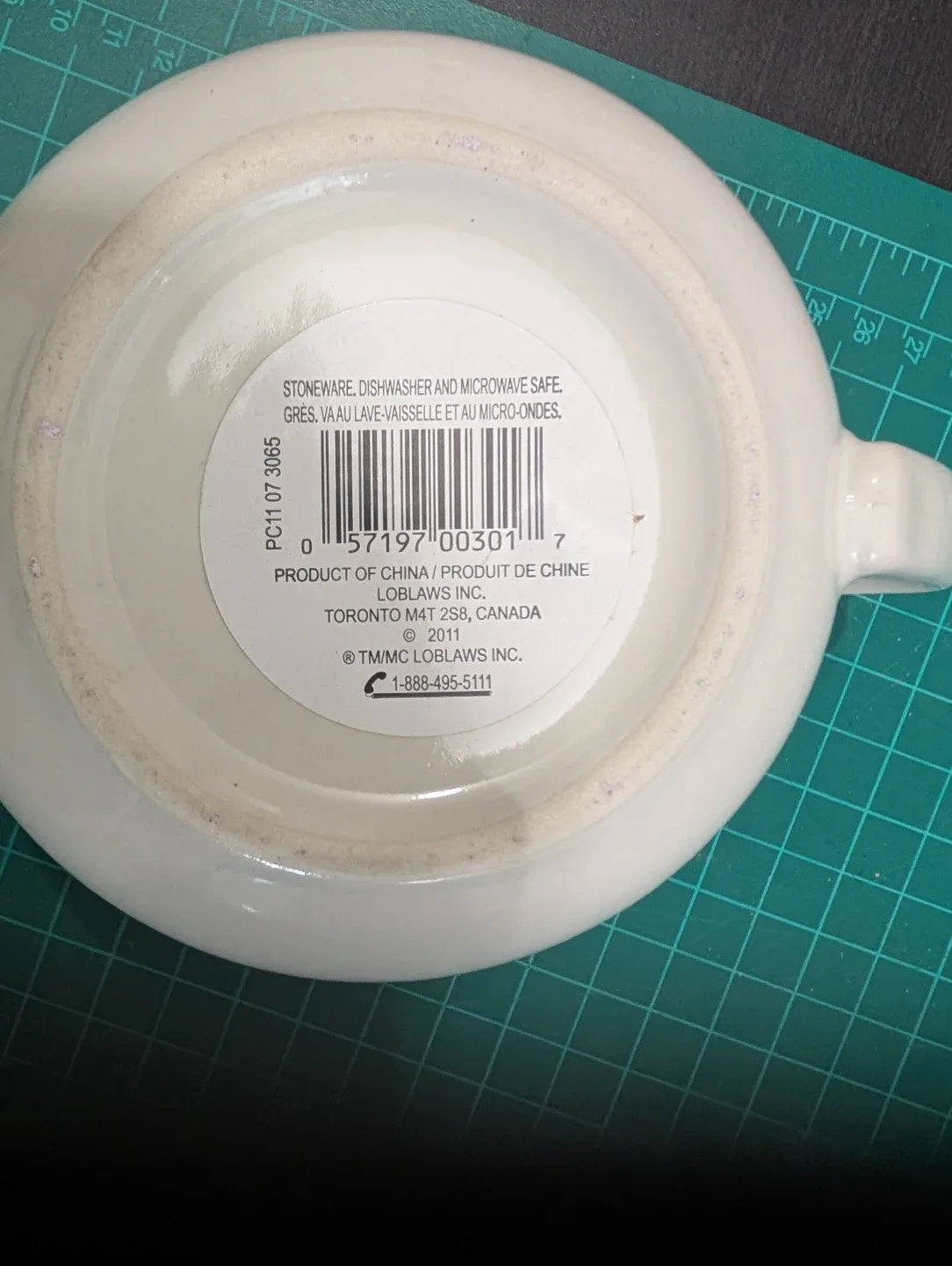 White Stoneware Mug - Dishwasher & Microwave Safe #Cleanout image indicator(5)