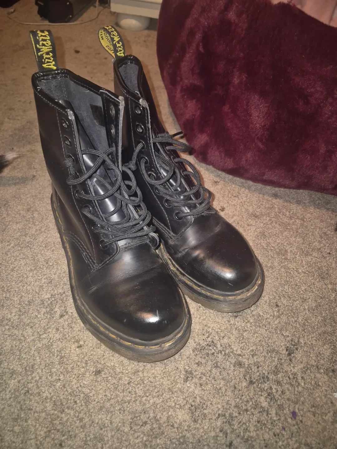 Dr. Martens 1460W Black Boots - Women's Size 7