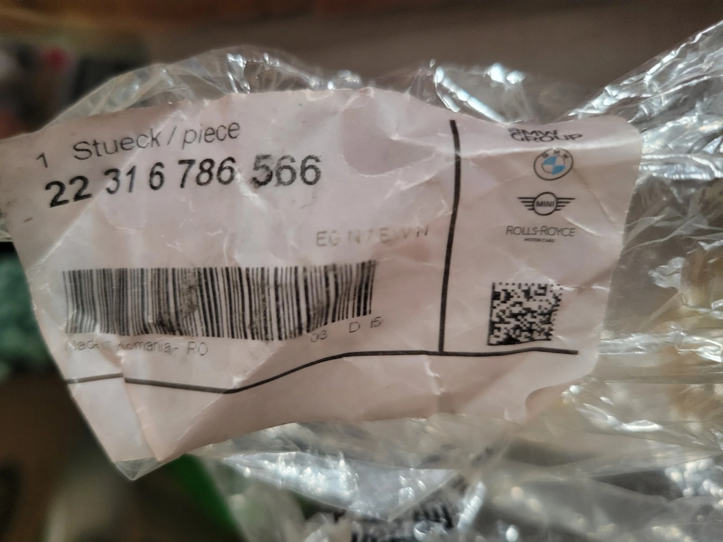 BMW Engine Mount 22 31 6 786 566
