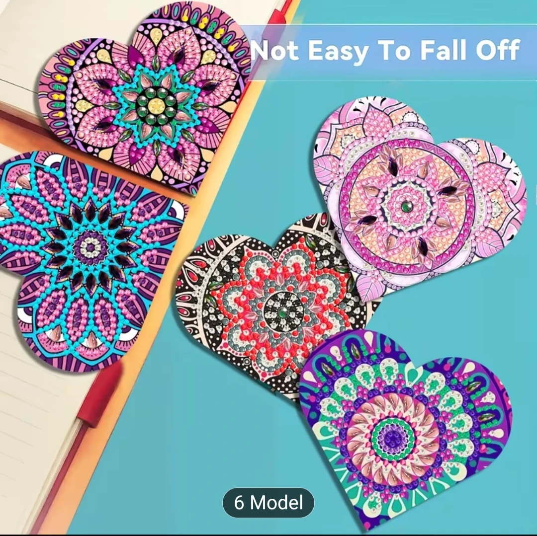 Diamond Painting Heart Coasters - Set of 6 - photo 2