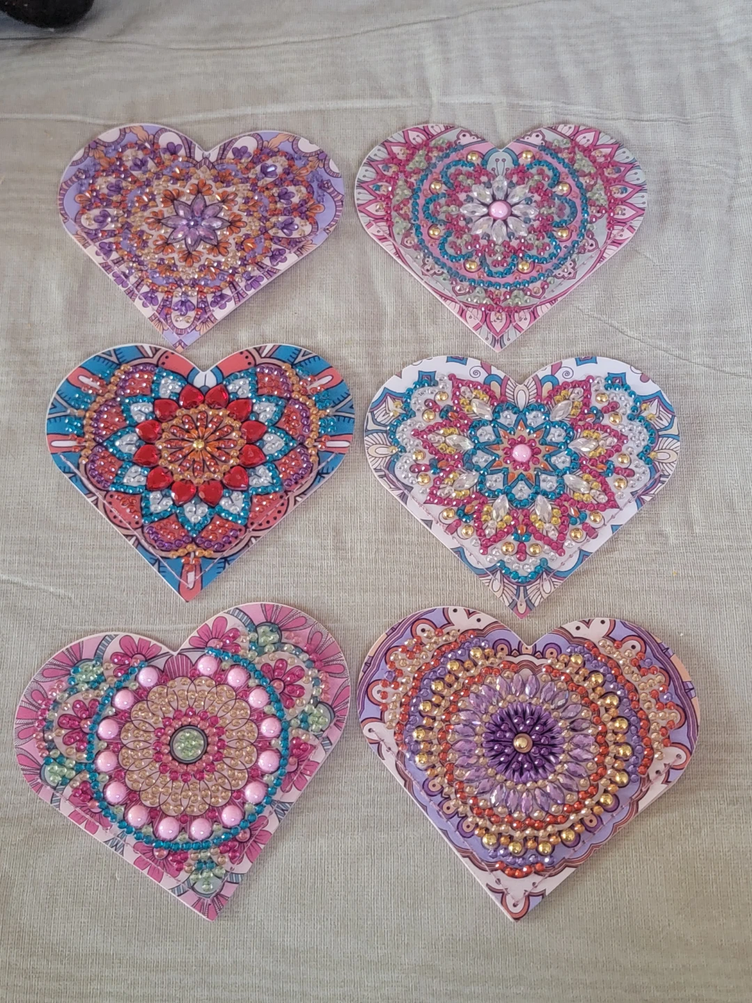 Diamond Painting Heart Coasters - Set of 6 - photo 4
