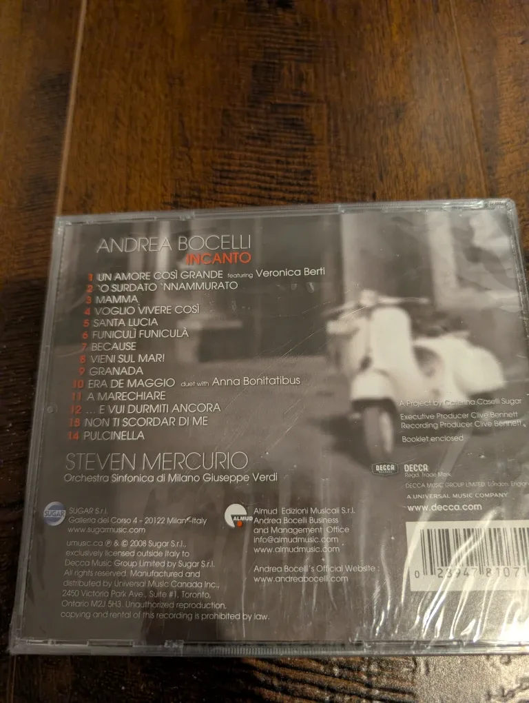 Andrea Bocelli - Incanto CD (New)