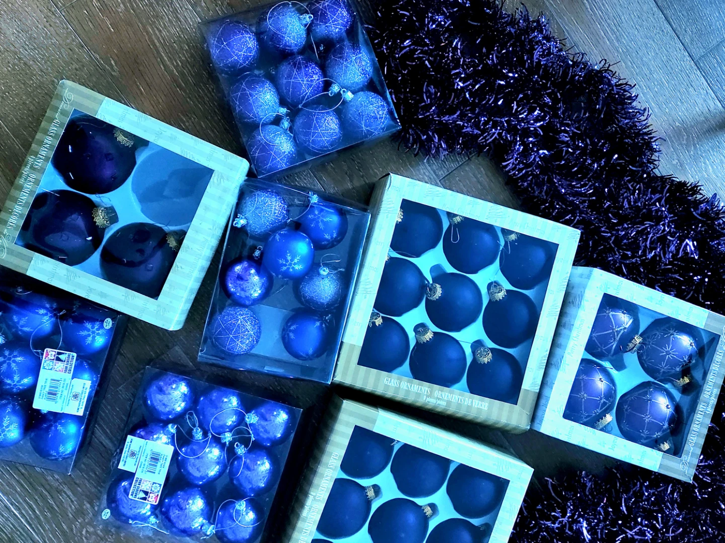 Purple Christmas Ornaments