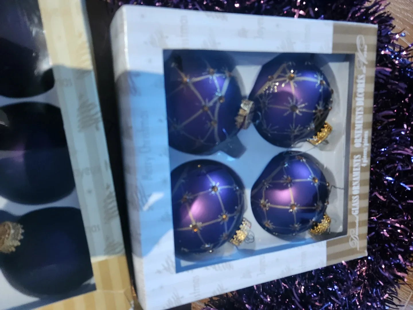 Purple Christmas Ornaments image indicator(3)