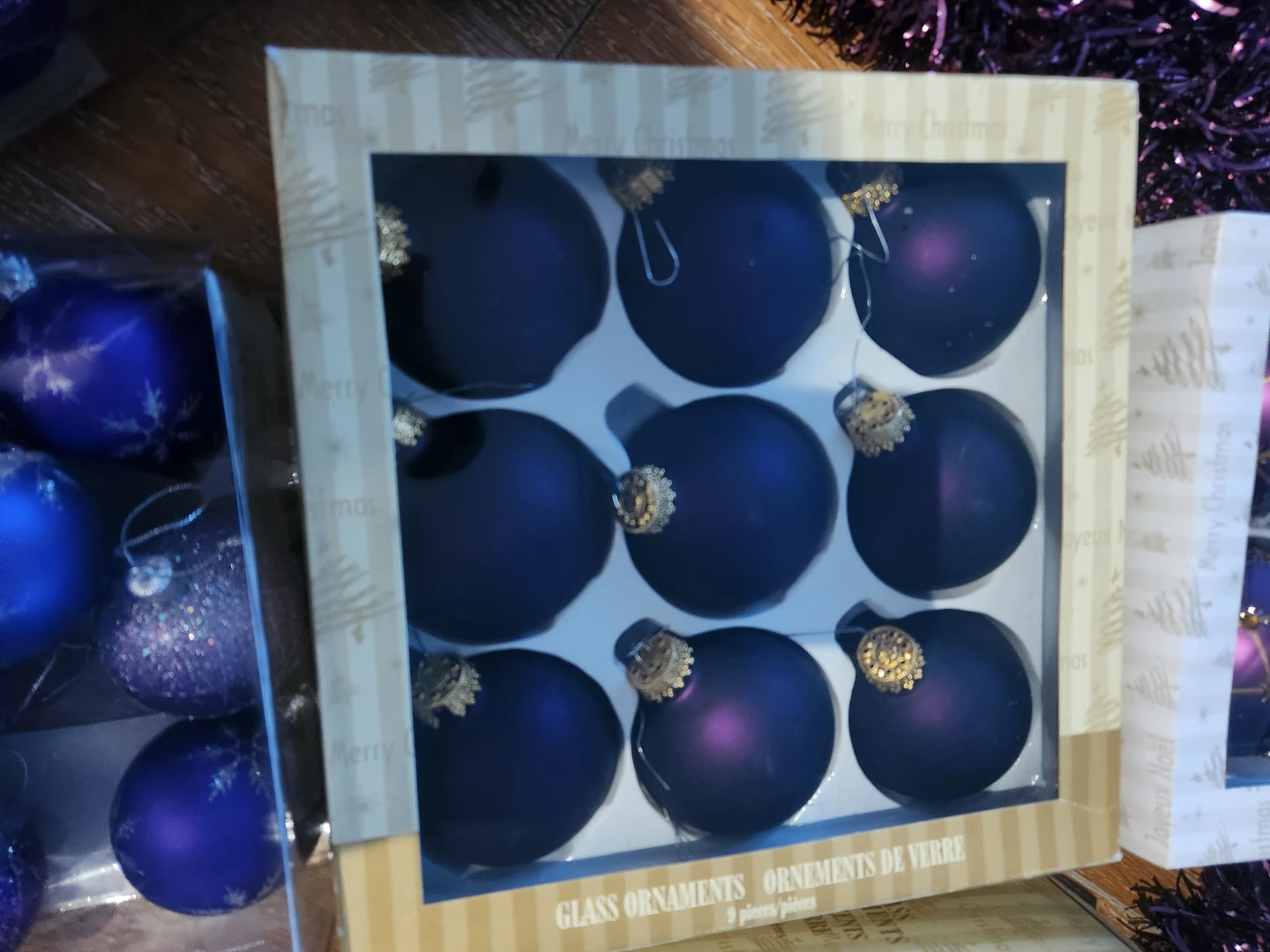 Purple Christmas Ornaments - photo 4