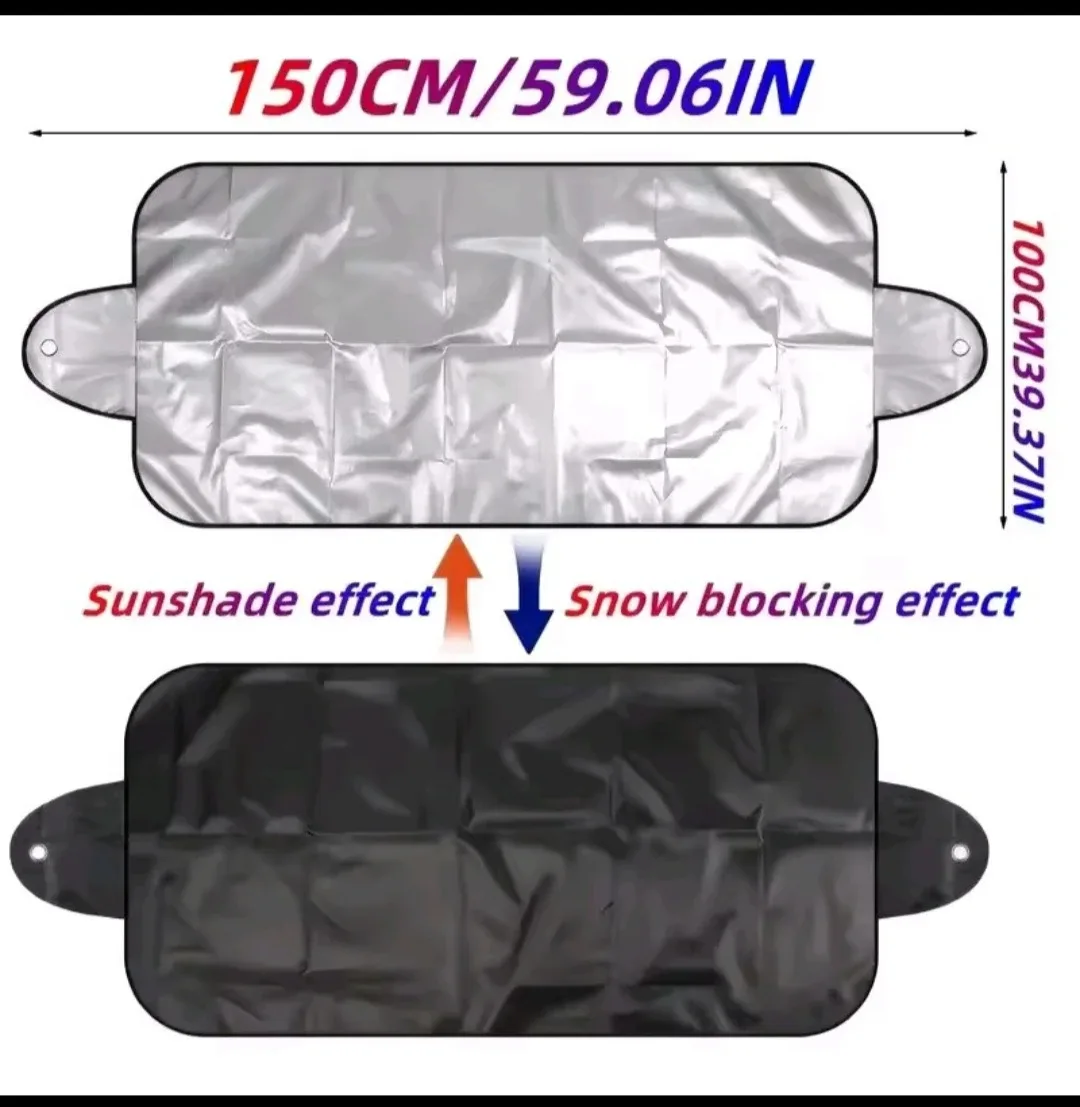 Car Sunshade Snow Cover 150cm x 70cm image indicator(3)
