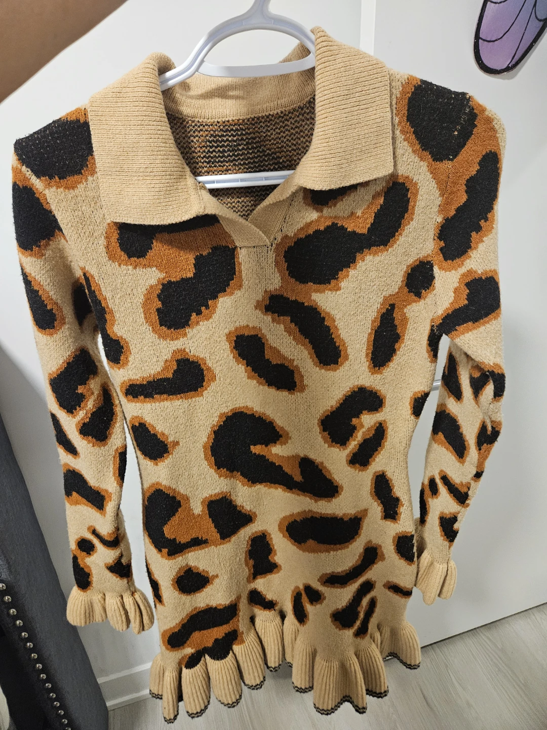 Leopard Print Knit Dress - photo 2