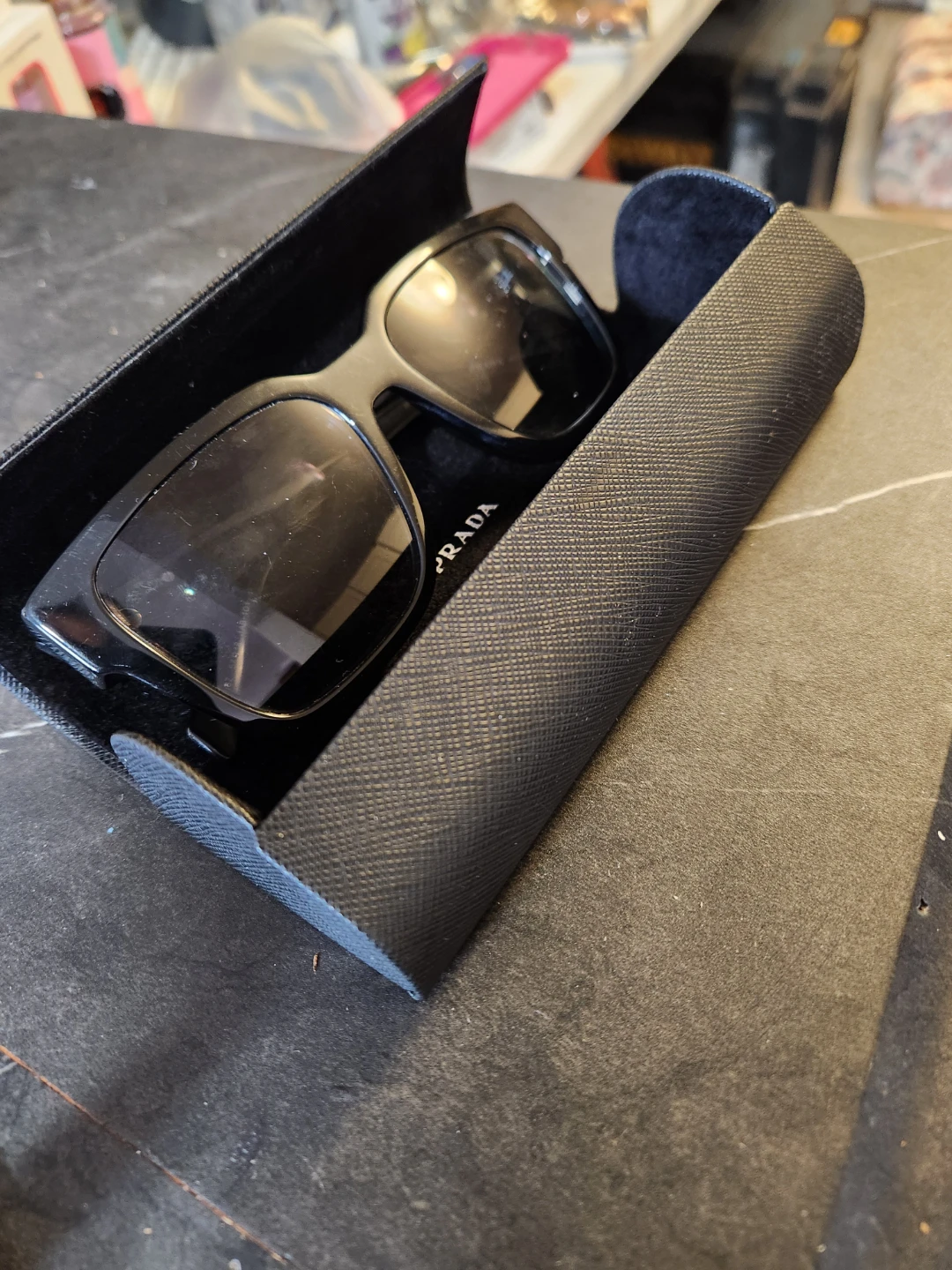 Prada Black Sunglasses with Case