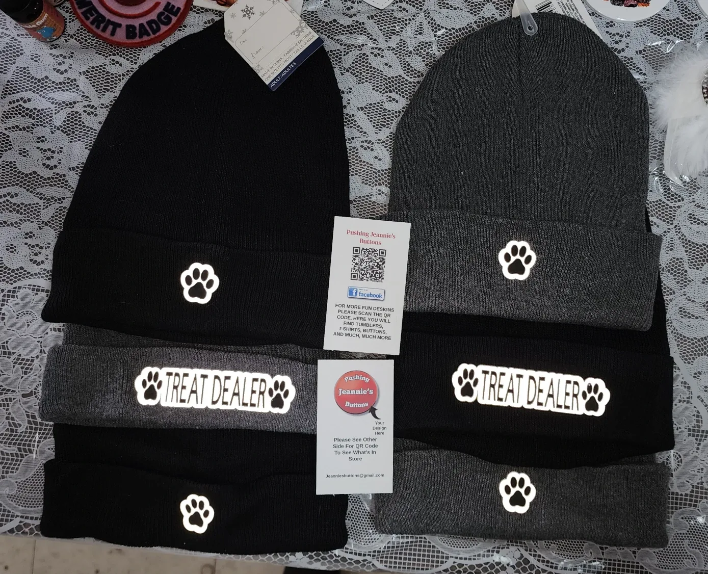 New Pushing Jeannie's Buttons Beanie