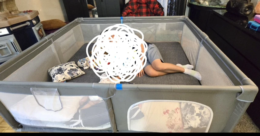 Grey Baby Playpen