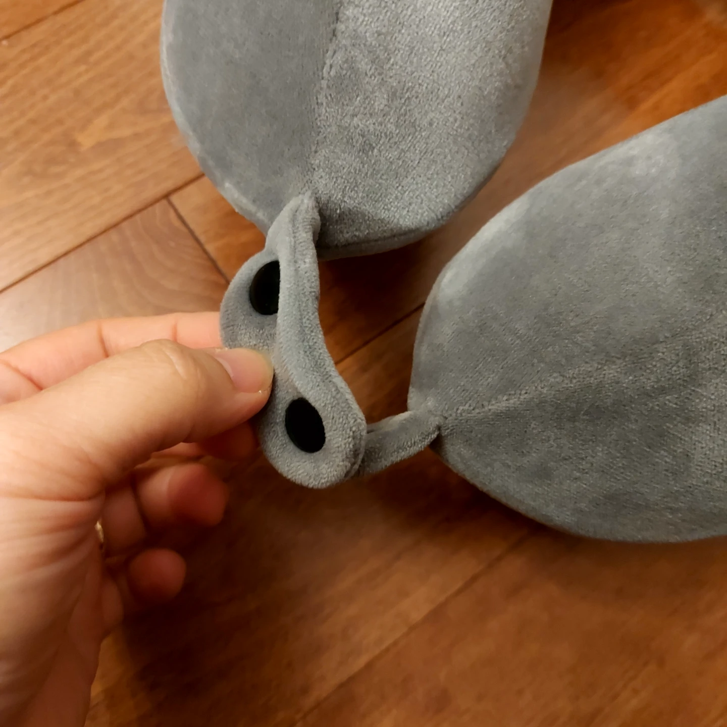 Brookstone Grey Travel Neck Pillow - photo 3