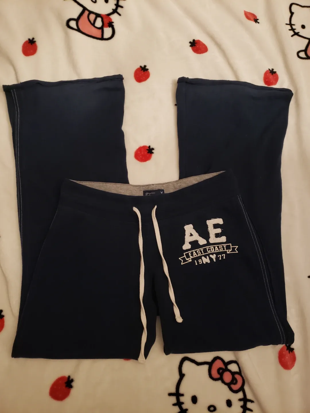 American Eagle Navy Blue Flare Pants