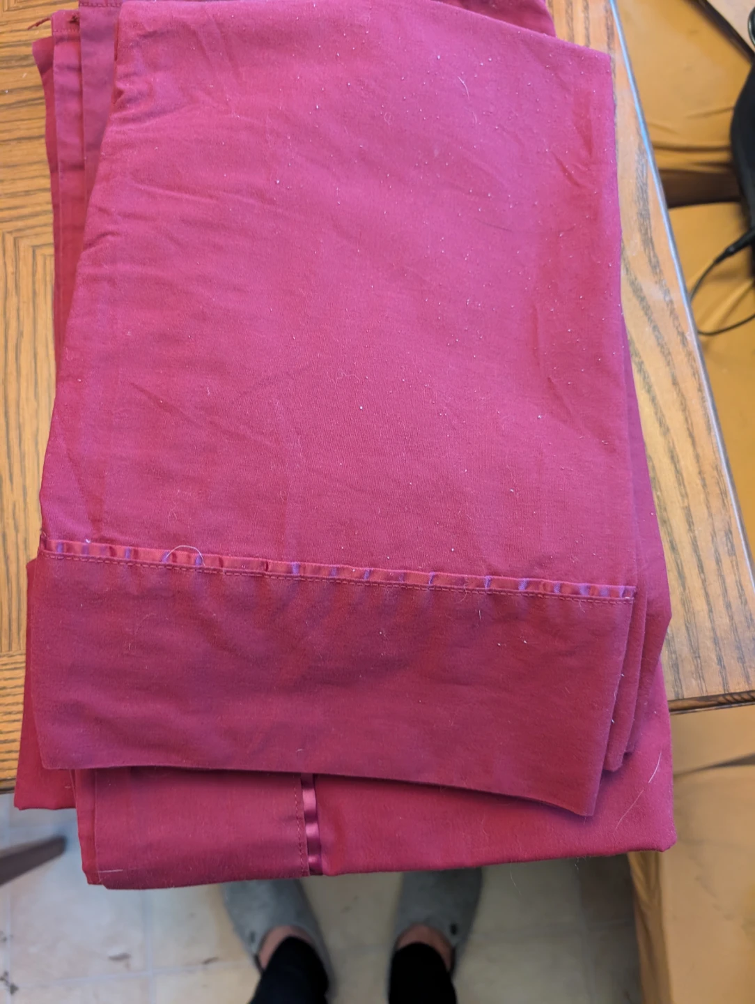 Bed Sheet Set - Burgundy & Green - photo 2