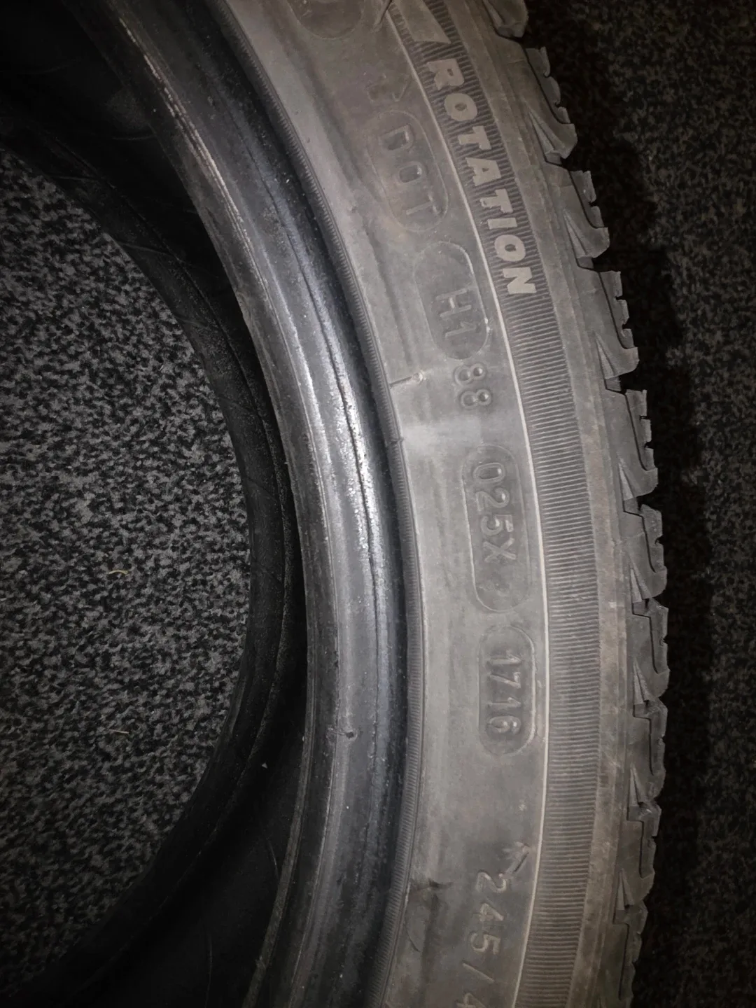 Set of 4 Winter Tires - 245/40 R18 #cleanout image indicator(4)