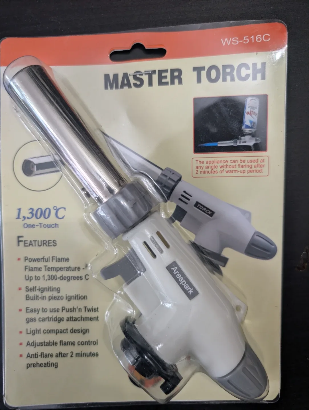Master Torch WS-516C Culinary Blow Torch - New #Cleanout