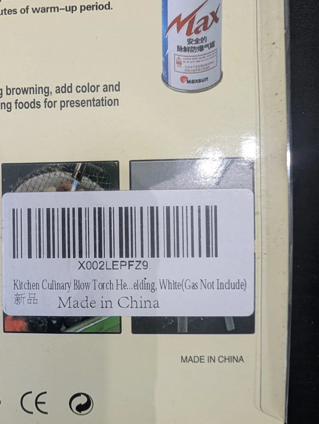 Master Torch WS-516C Culinary Blow Torch - New #Cleanout image indicator(2)