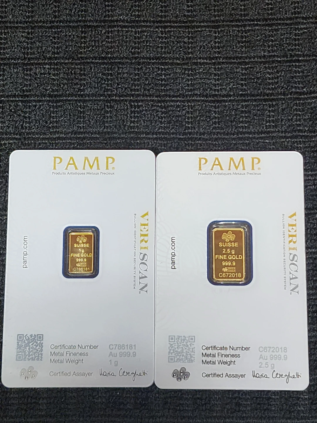 PAMP Suisse Gold Bars (1g & 2.5g) - photo 2
