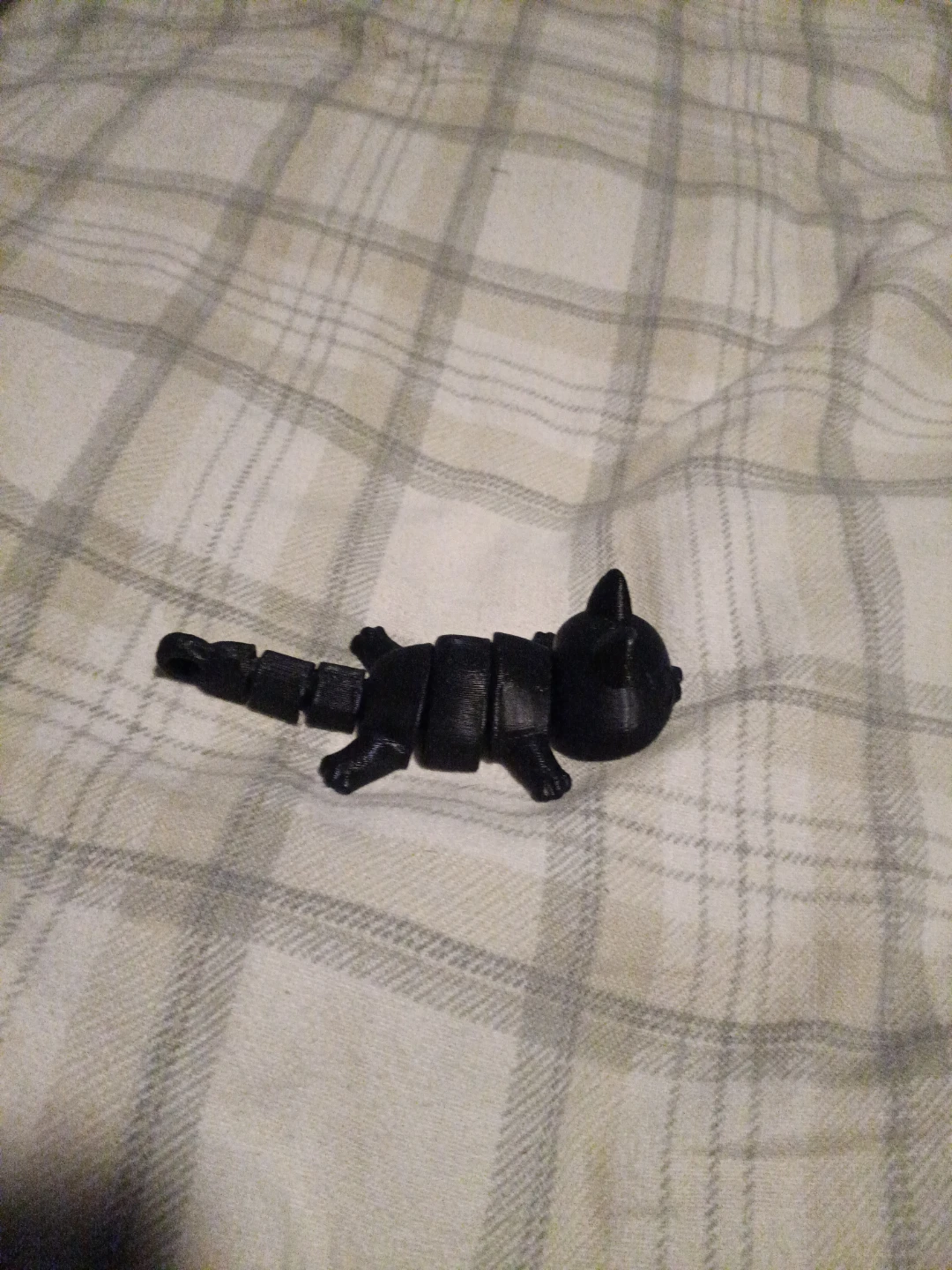 3D Printed Articulated Cat - Black - photo 2