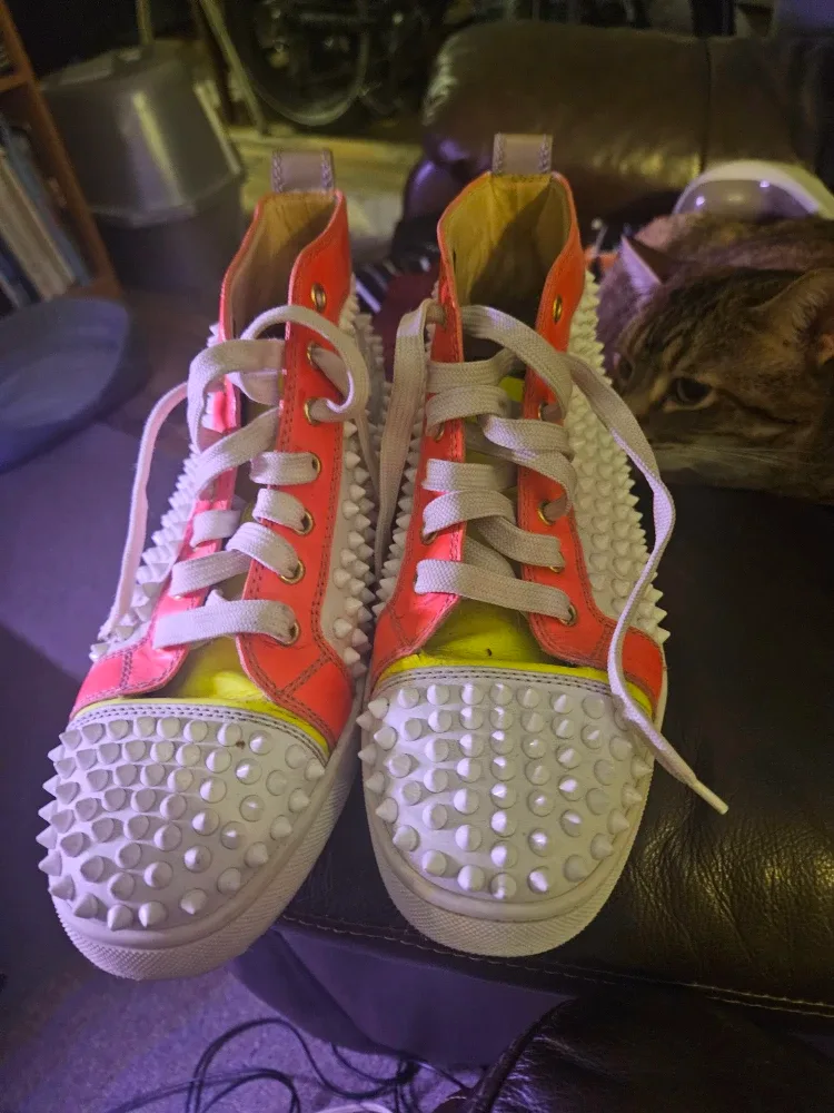 Christian Louboutin Spiked High-Top Sneakers image indicator(5)