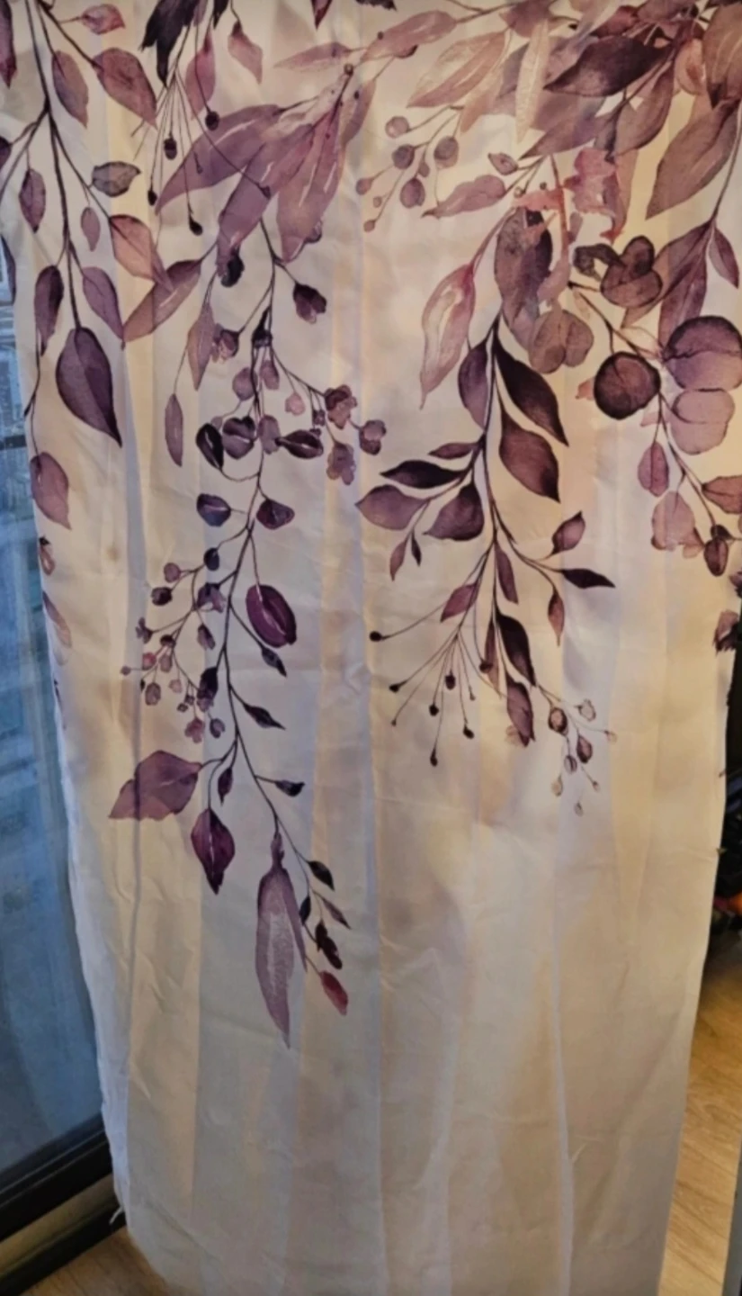 Floral Shower Curtain with Rings - photo 4