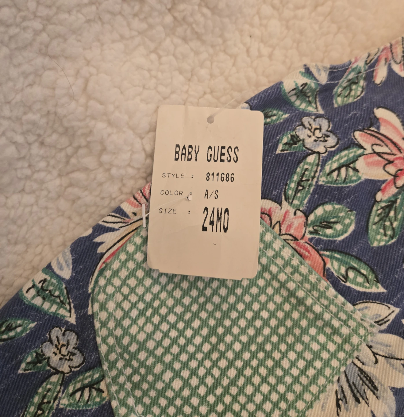 Baby Guess Floral Overalls - Size 24 Months - photo 3