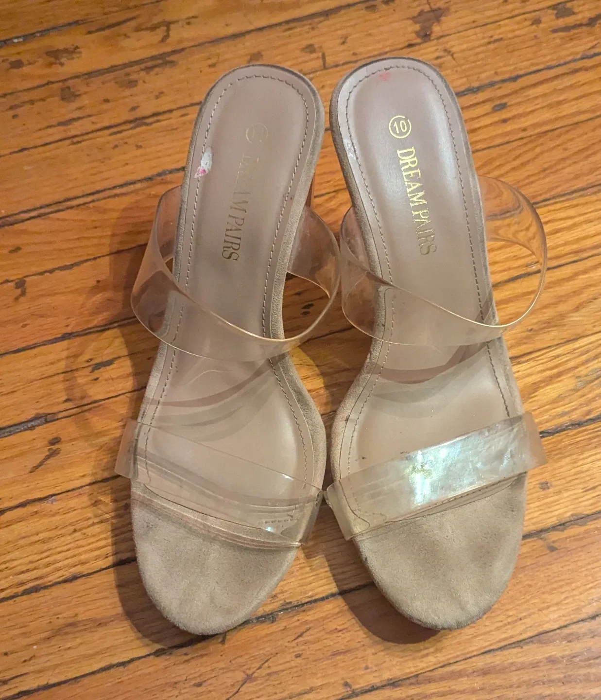 Dream Pairs Clear Heels - Size 10