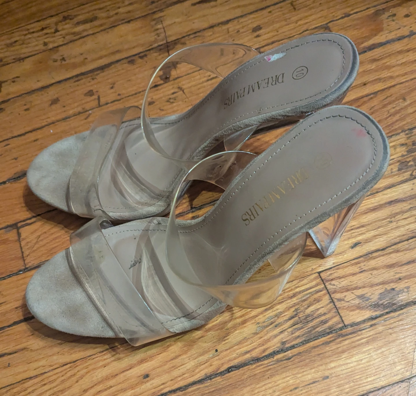 Dream Pairs Clear Heels - Size 10 - photo 3