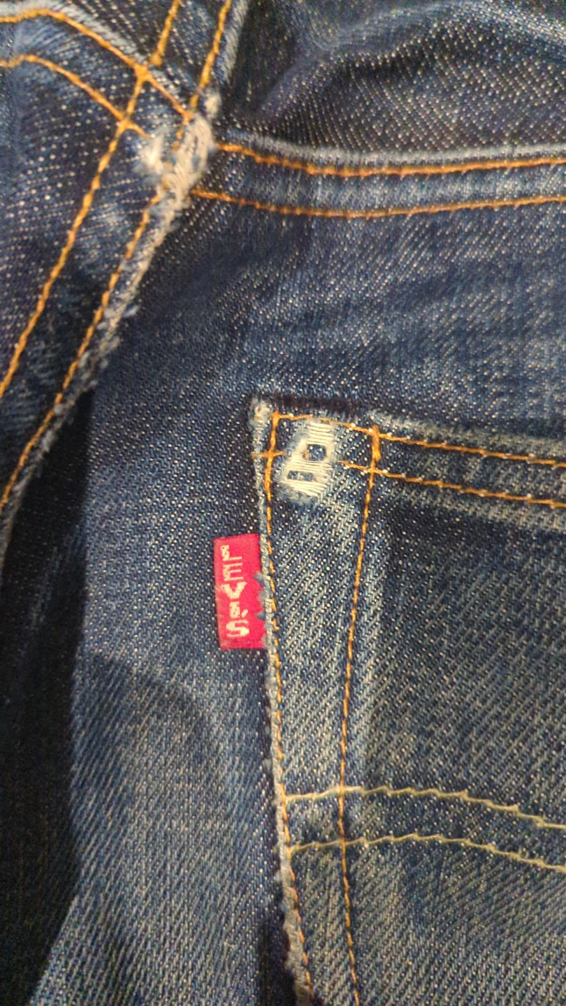 Vintage big E selvedge Levi's jeans - photo 3