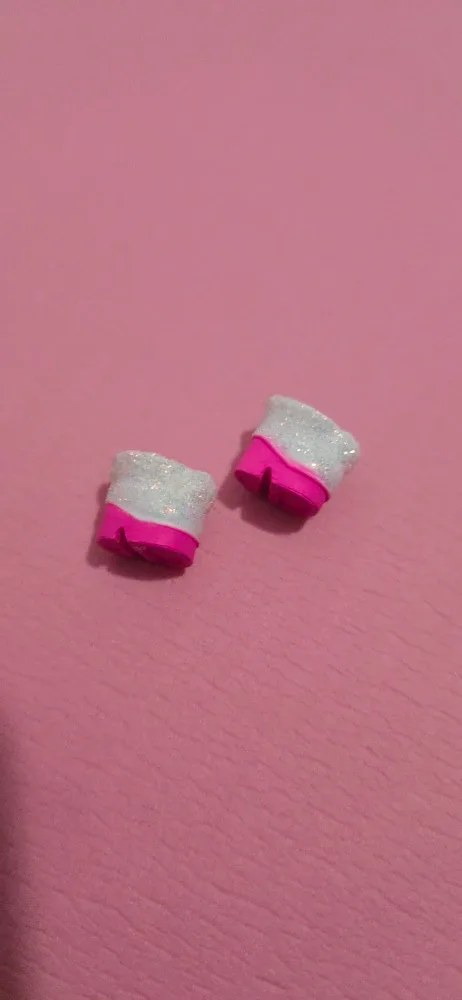 Lol Doll boots - White sparkles & Pink sz fit all #cleanout 9+