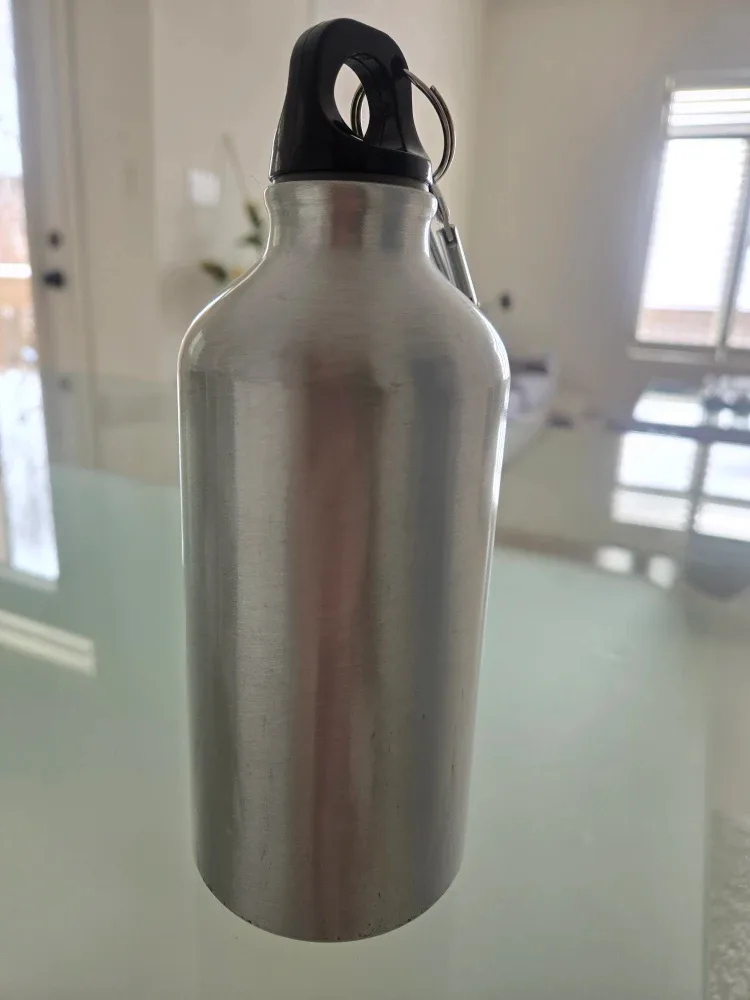 Silver Water Bottle