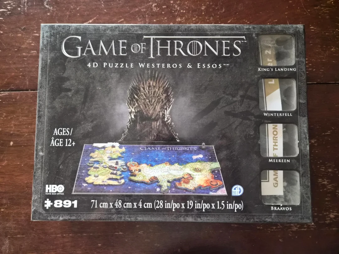 Game of Thrones 4D Puzzle Westeros & Essos