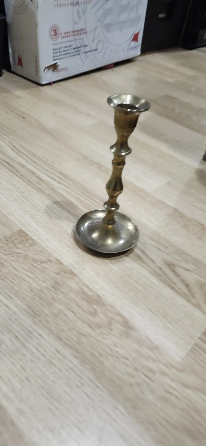 Vintage Brass Candlestick Holder - photo 4