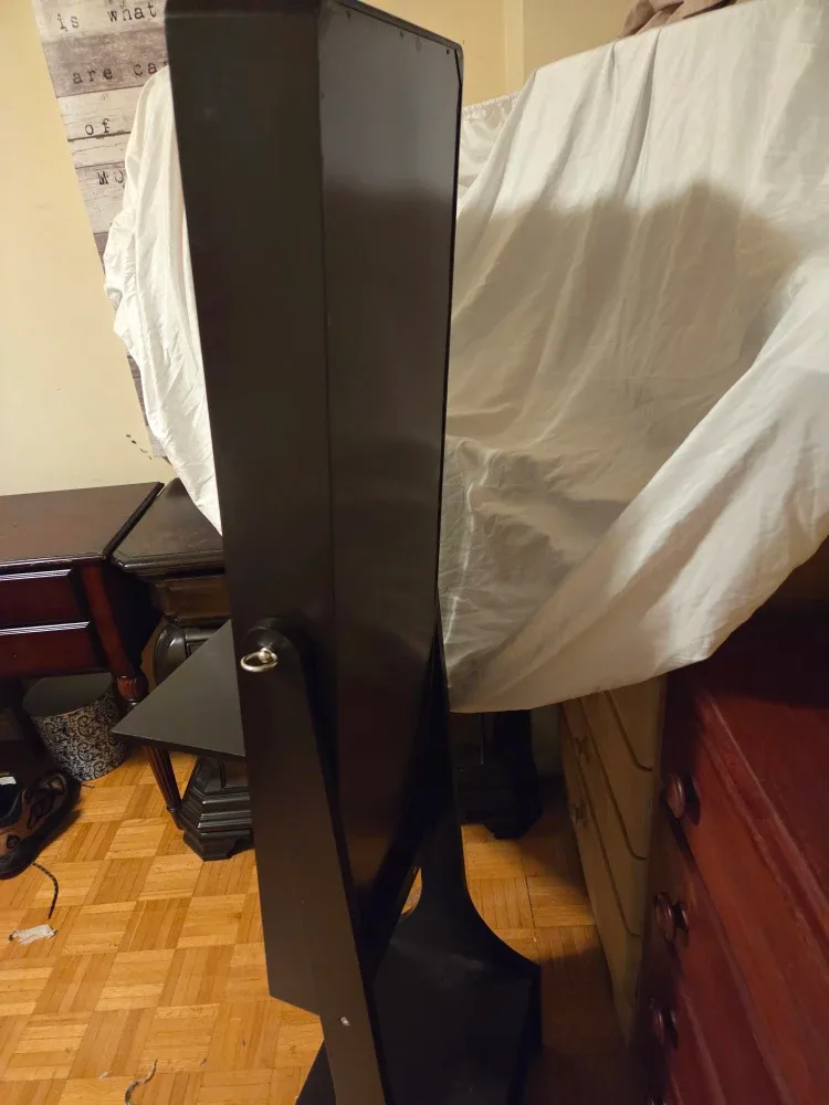 Full Length Mirror Jewelry Armoire - Brown