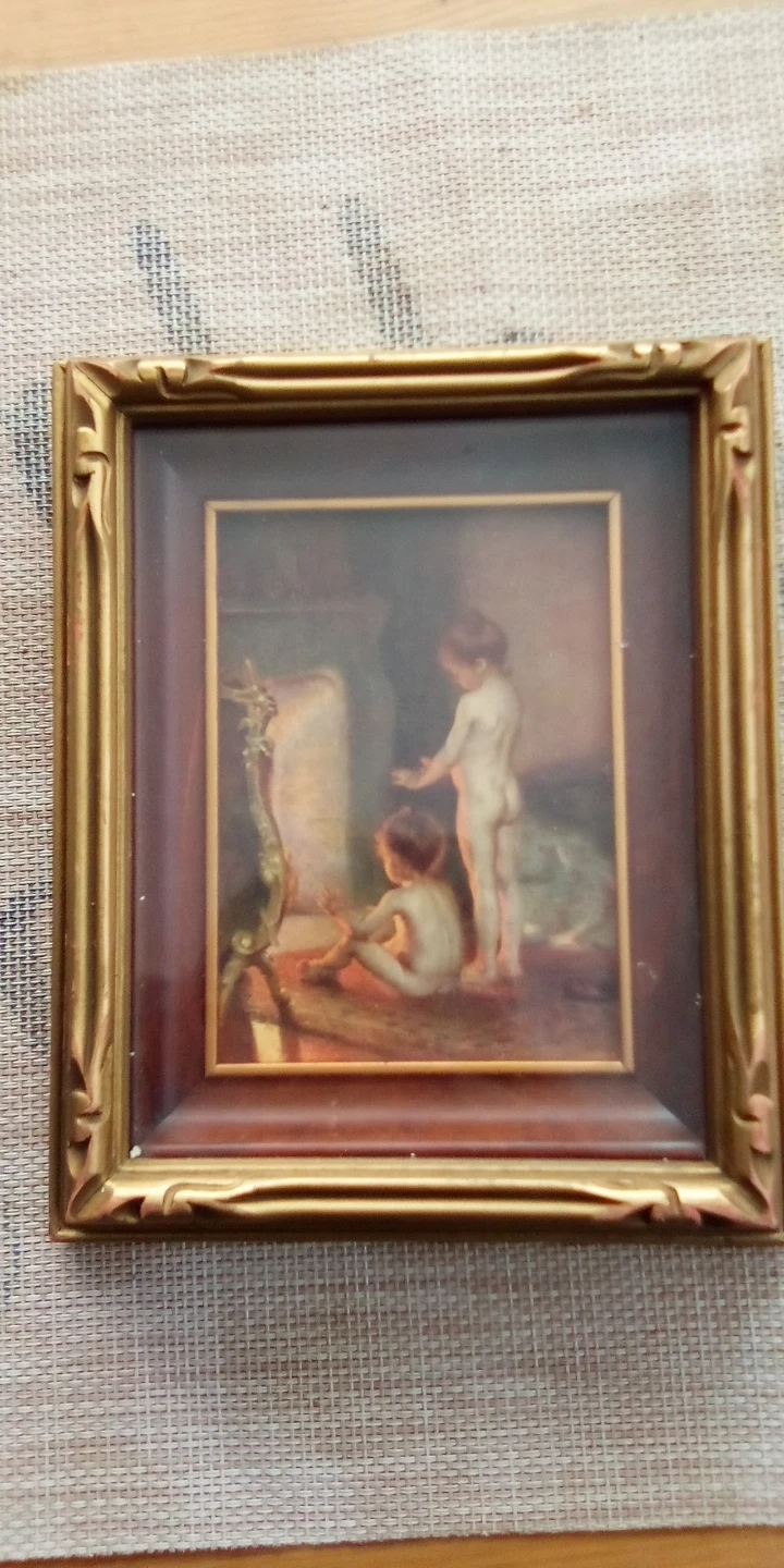 Arbutus Crafts Framed Art - After the Bath