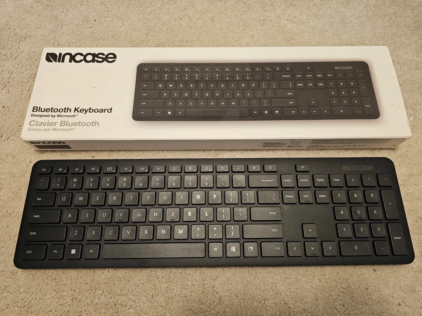 Incase Designed By Microsoft Wireless Bluetooth Keyboard-Black