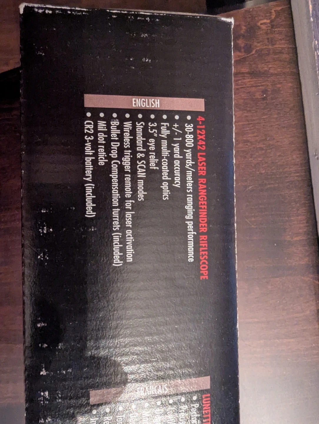 New Bushnell Yardage Pro 4-12x42 Laser Rangefinder Riflescope - photo 3
