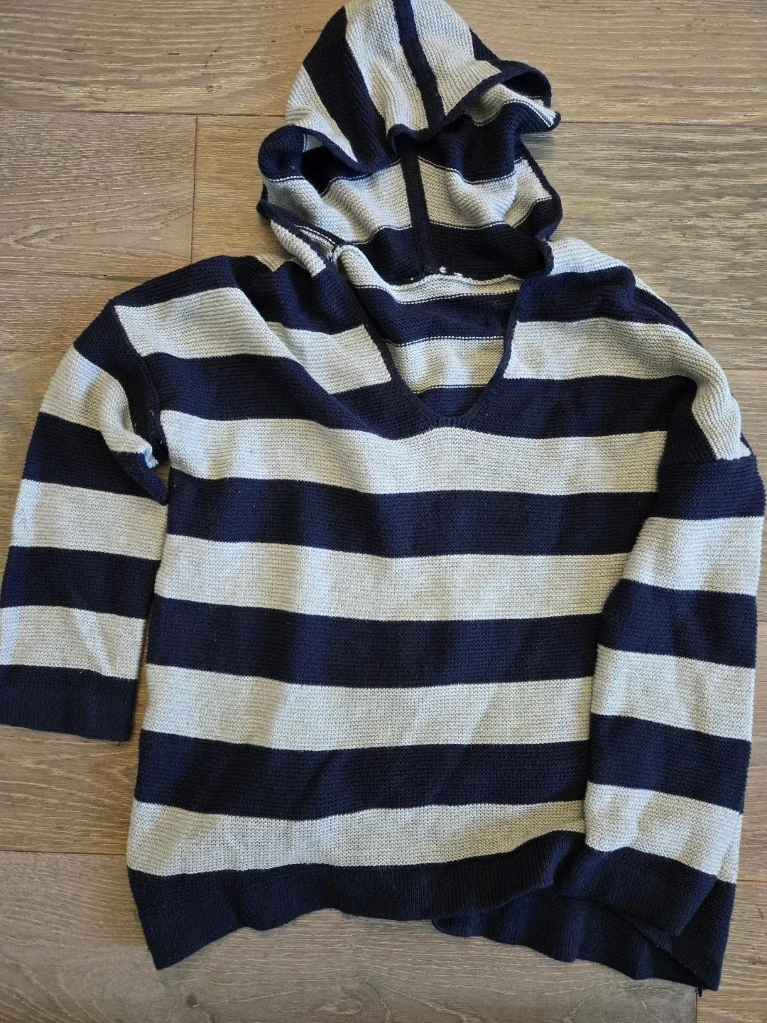 Striped Hoodie Sweater #Cleanout