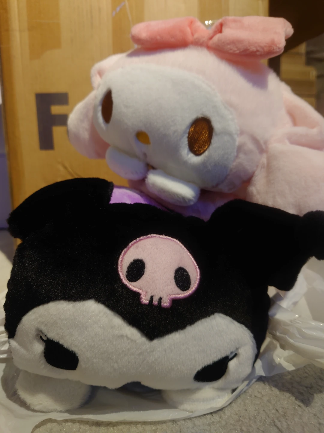 Sanrio Kuromi & My Melody Plush Pillow Fleece Set
