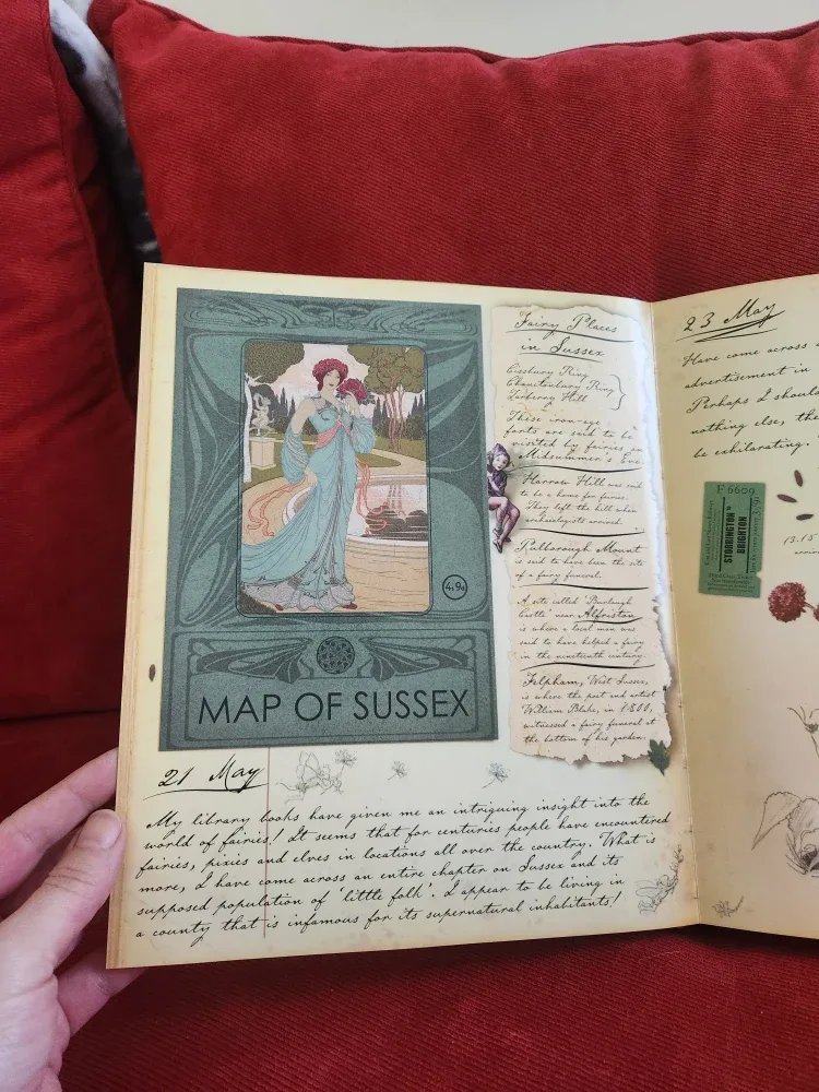 VINTAGE FAIRYOPOLIS BOOK DIARY image indicator(5)