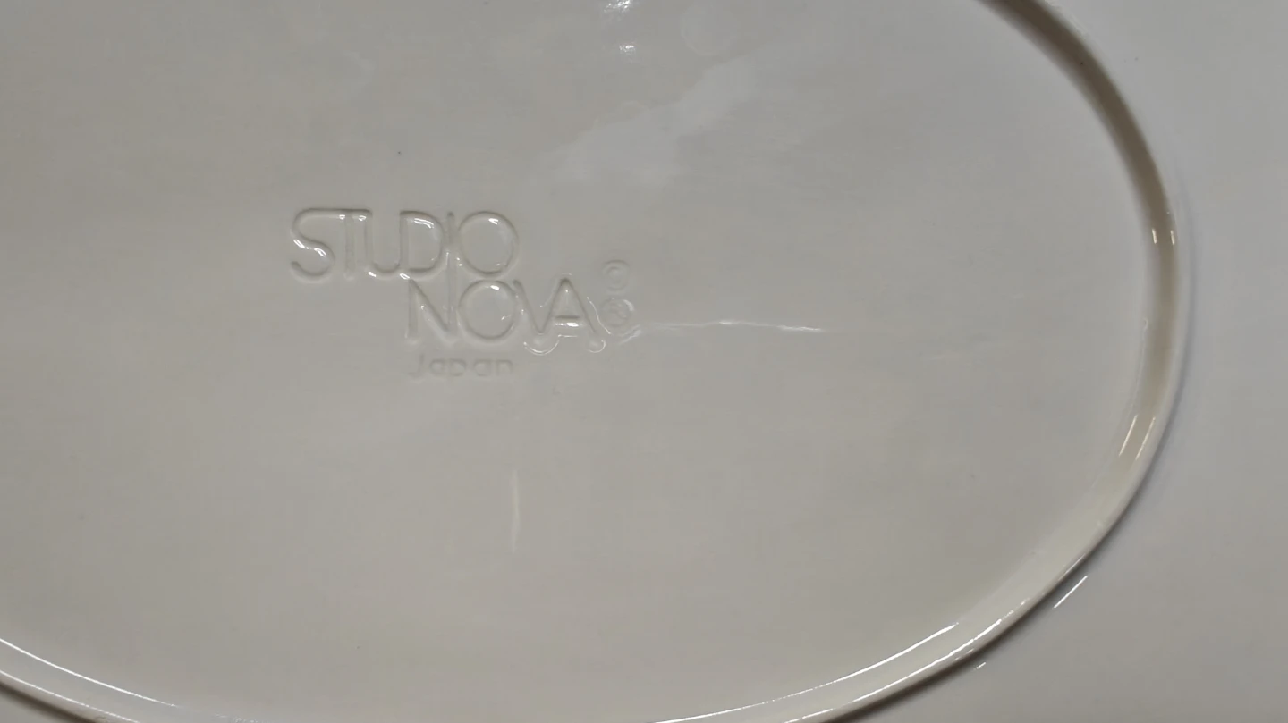 VBC La Ceramica Nove Italy "Pine Oak" embossed serving platter - photo 2